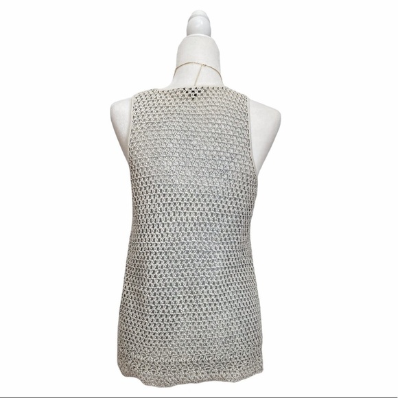 Theory Dakin Arabis Crochet Knit Tank Top - Picture 3 of 8